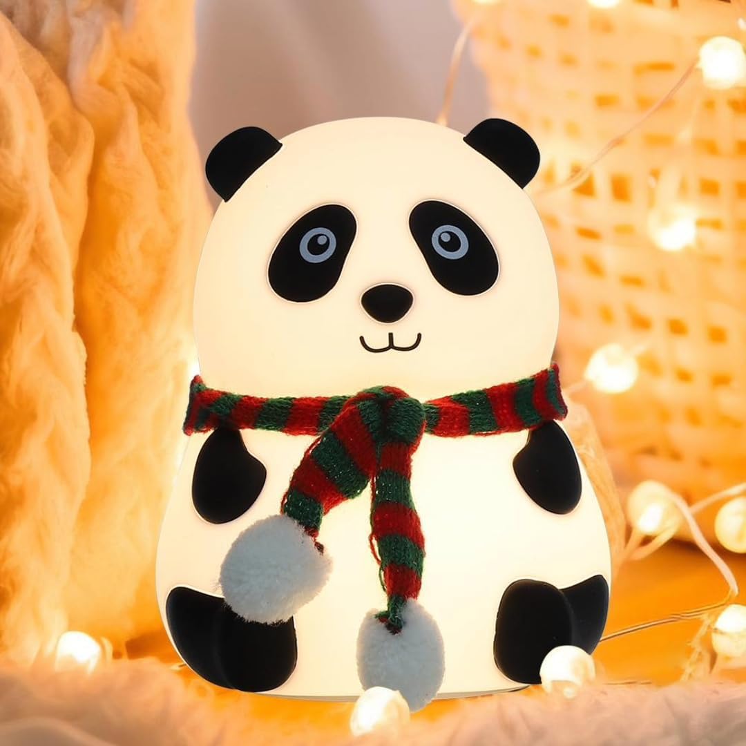 Cute Panda LED Night Lamp USB Rechargeable for Kids