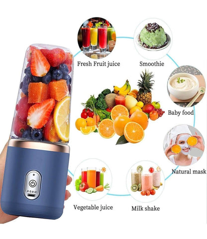 Wireless Portable Juicer Blender – 400ml USB Rechargeable