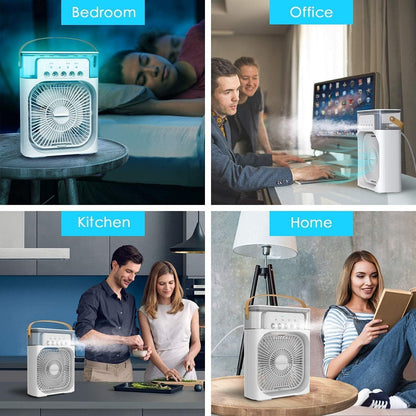 Portable Mini Air Cooler with Water Tank & Mist Fan USB