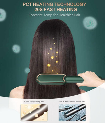Ceramic Hair Straightener with Adjustable Temperature & Fast Heat Technology