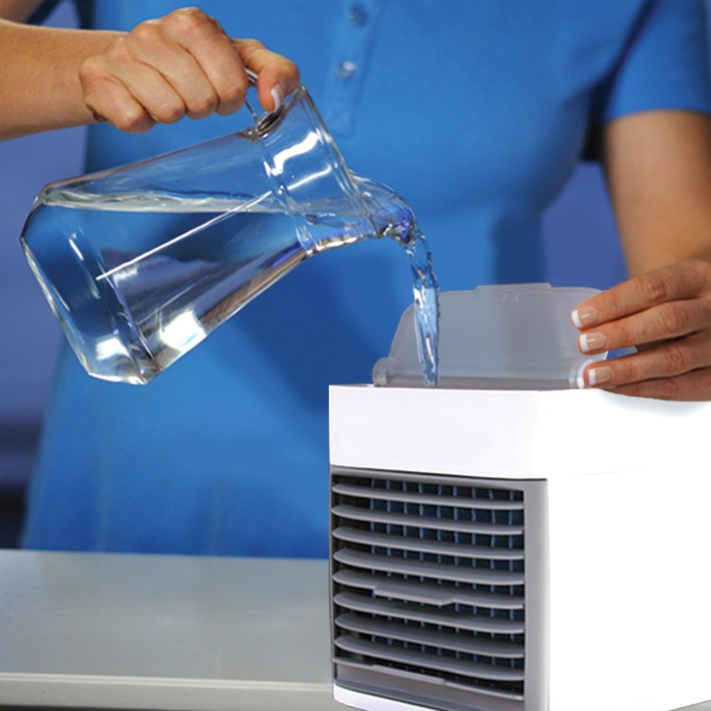 Portable Mini Air Cooler USB Personal Cooling Fan with Water Tank