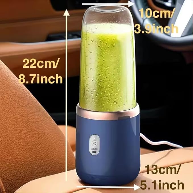 Wireless Portable Juicer Blender – 400ml USB Rechargeable