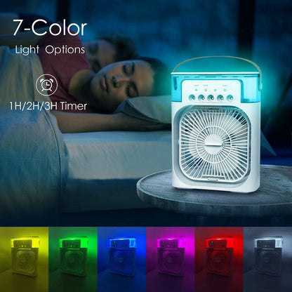 Portable Mini Air Cooler with Water Tank & Mist Fan USB