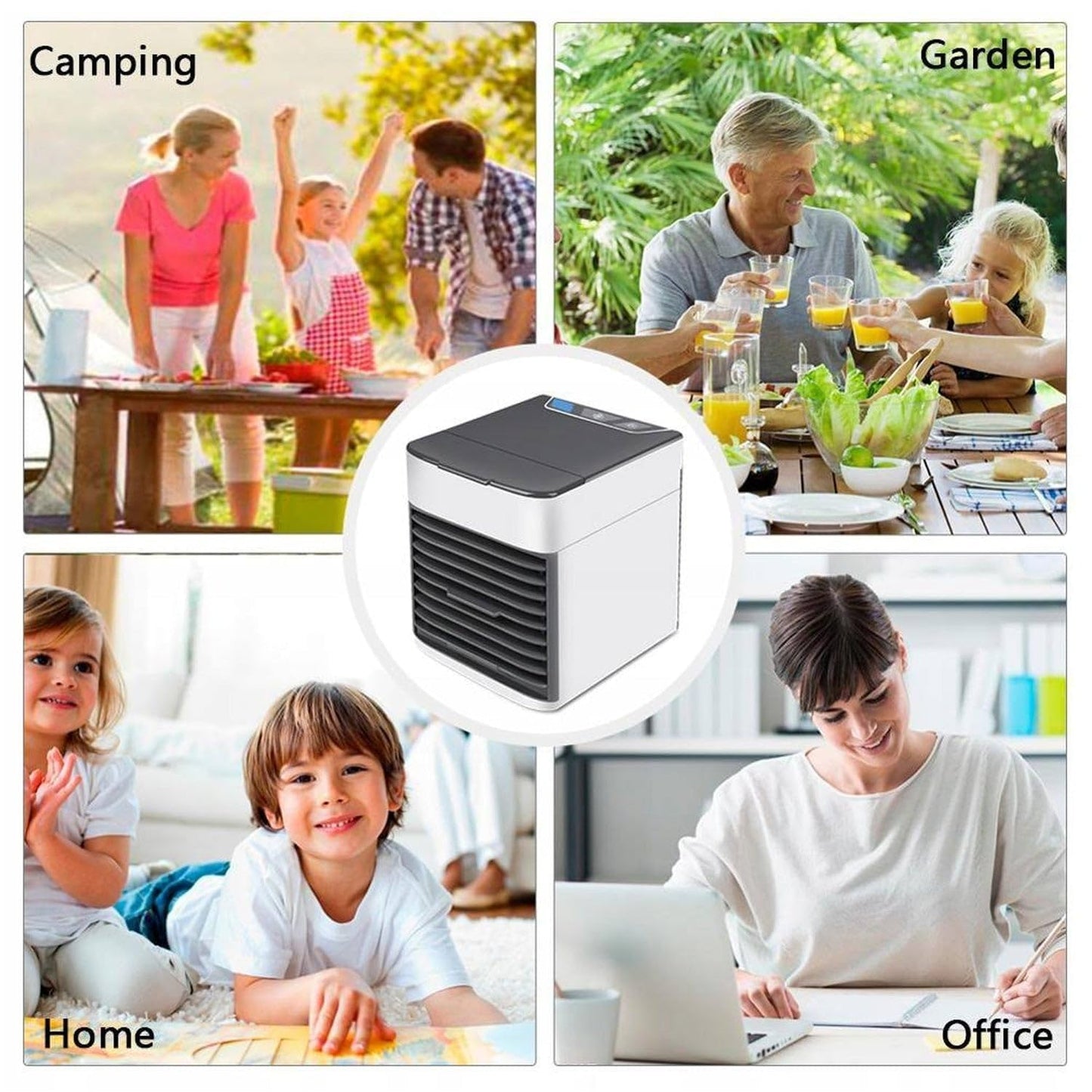 Portable Mini Air Cooler USB Personal Cooling Fan with Water Tank