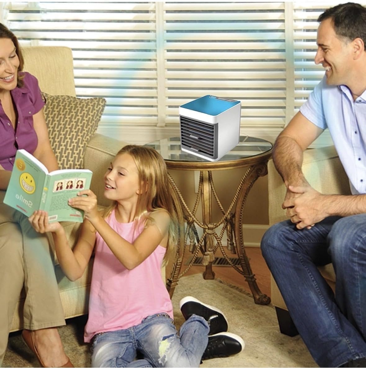 Portable Mini Air Cooler USB Personal Cooling Fan with Water Tank