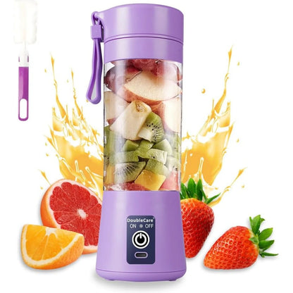 Portable USB Rechargeable Juicer Blender Bottle – 6 Blade Mini Smoothie Maker