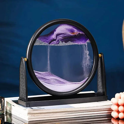 3D Moving Sand Art Frame – Relaxing Liquid Sandscape for Home & Office Decor