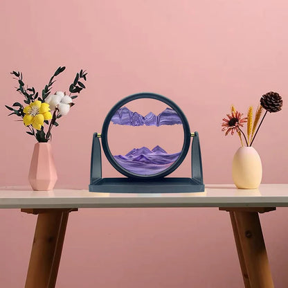 3D Moving Sand Art Frame – Relaxing Liquid Sandscape for Home & Office Decor